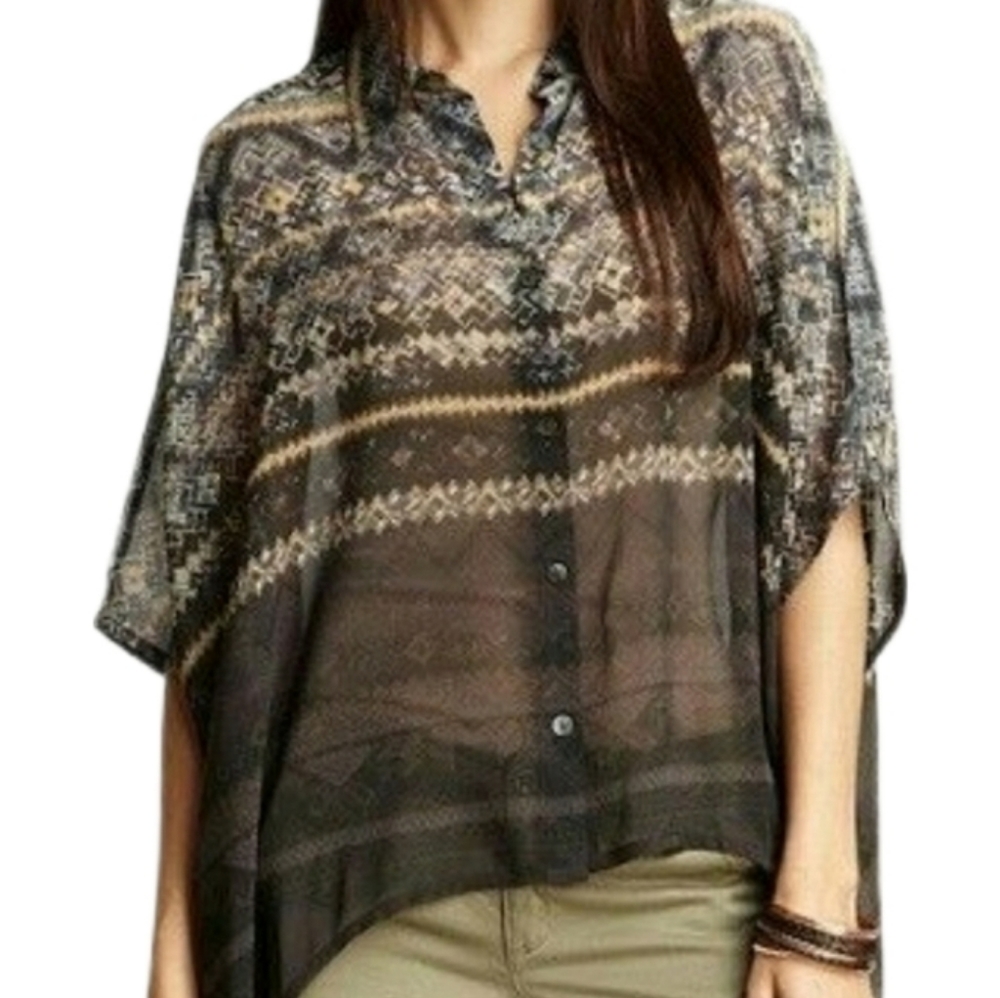 Da-Nang Button Down Silk Blouse